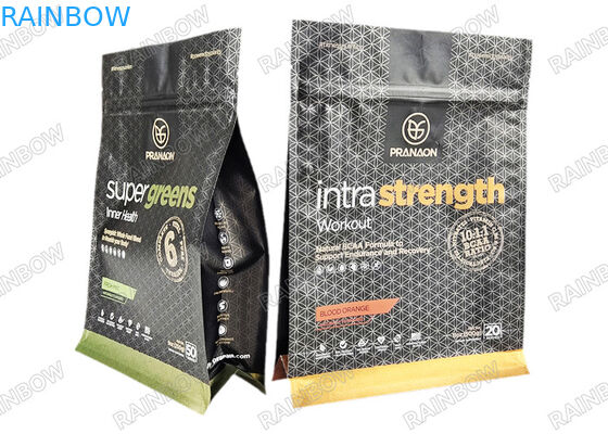 กระเป๋าบรรจุปูนอัลลูมิเนียมผงผงโปรตีนกาแฟตามสั่ง พร้อมกระเป๋า Mylar ที่กันกลิ่นวาล์ว