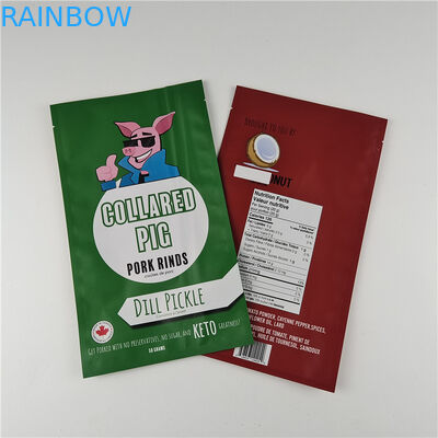 ผู้ผลิต ขนาดที่กําหนดเอง เก็บกระเป๋าอาหารว่าง แพ็คเกจ แมท แอลูมิเนียมฟอยล์ ยืนขึ้น กระเป๋า Ziplock แพ็คเกจ