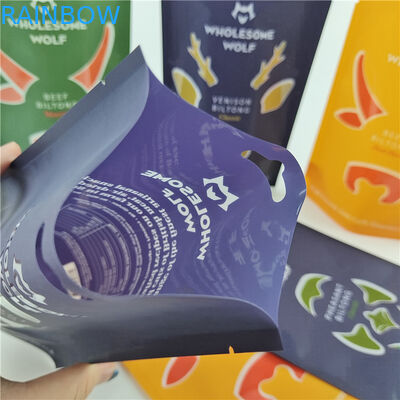 สะอาดต่อสิ่งแวดล้อม ป้องกันกลิ่นแบบกําหนดเอง ขนาดและความหนาแบบกําหนดเอง ถุงพิมพ์ดิจิตอลสําหรับถั่วและอาหารว่าง