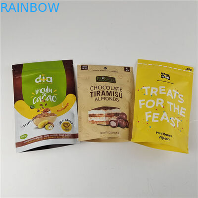 คุณภาพดี การพิมพ์ดิจิตอลตามสั่ง PE กระเป๋าซิปเปอร์ถุงยี่ห้อพลาสติกยืนขึ้นกระเป๋า Mylar