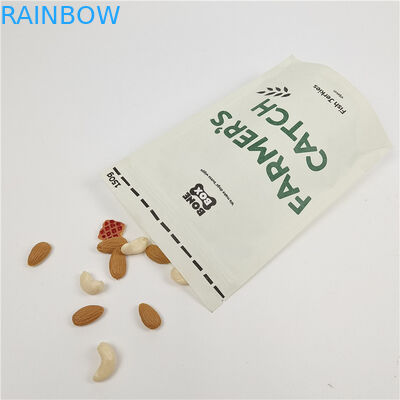 การพิมพ์ดิจิตอลตามสั่ง กระเป๋าซิปเปอร์ยืน กระเป๋ากระดาษ Kraft ที่กันกลิ่น กระเป๋ากระดาษที่พิมพ์ตามสั่ง กระเป๋ากระดาษย่อยสลายชีวภาพ