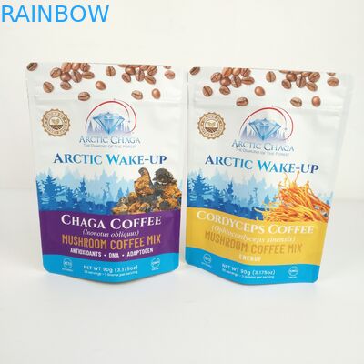 กระเป๋ากระดาษที่กําหนดเอง สําหรับการบรรจุอาหาร ด้านที่กําหนดเอง โลโก้ที่กําหนดเอง การพิมพ์โลโก้