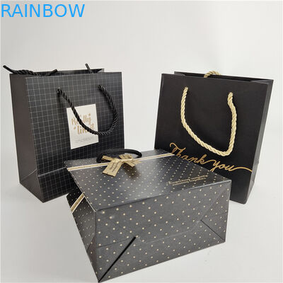 คุณภาพสูง Custom Digital Printing Logo กระเป๋ากระดาษช้อปปิ้งที่พิมพ์ กระเป๋าบรรจุ ขาว 110 กรัม สามารถนําไปใช้ใหม่ได้