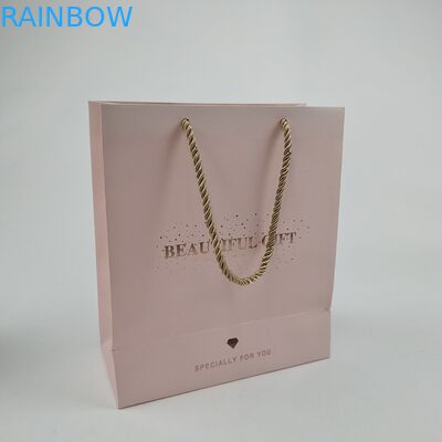 การประกันคุณภาพ กระเป๋ากระดาษที่กําหนดเองสําหรับการช้อปปิ้ง พร้อมการพิมพ์โลโก้ กระเป๋ากระดาษย่อยสลาย