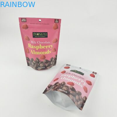 โลโก้ส่วนตัวที่กําหนดเอง ซิปพลาสติก ยืนขึ้น ซิปล็อค กระเป๋าบรรจุ