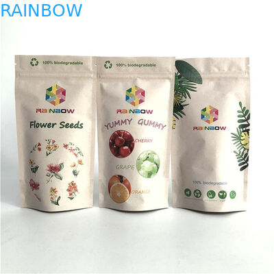 สัญลักษณ์ที่กําหนดเอง พิมพ์ สูง ซิปเปอร์ กระเป๋า ซีปอาหารพลาสติกปิดใหม่