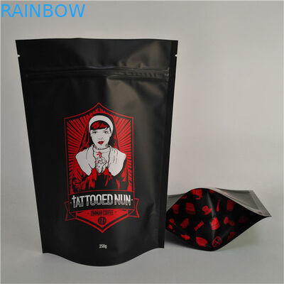 ขนาดที่กําหนดเอง ถุงยืนพร้อมกับซิป แมท ปลายโฟลยอลูมิเนียม Mylar Doypack