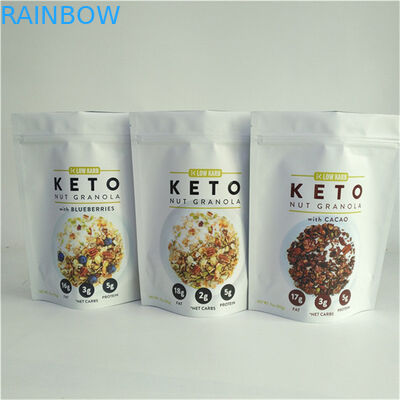 ประเทศจีนผู้จําหน่าย การพิมพ์แบบกําหนดเอง ขนาดและการออกแบบที่กําหนดเอง ความต้องการกระเป๋ายืนพร้อมกับซิปสําหรับบรรจุอาหาร