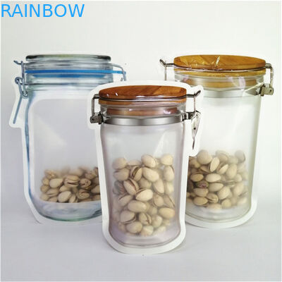 คุณภาพดี พิมพ์ดิจิตอลตามสั่ง PE ถุงบรรจุอาหารพลาสติกรีไซเคิล