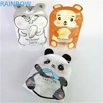 ถุงบรรจุภัณฑ์แบบตั้งได้เคลือบฟอยล์อะลูมิเนียมด้านกันน้ำแบบกำหนดเองสำหรับบรรจุภัณฑ์ขนมขบเคี้ยวเกรดอาหาร