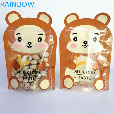 ถุงบรรจุภัณฑ์พลาสติกไมลาร์แบบตั้งได้ พิมพ์สีสันสดใส ป้องกันกลิ่นและป้องกันความชื้น