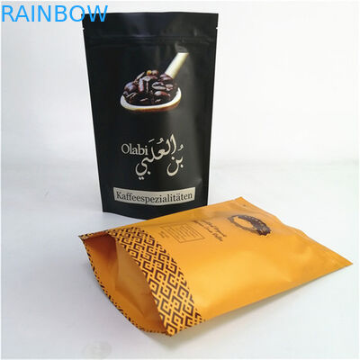 การพิมพ์สีสัน การบรรจุสินค้าตามสั่ง กาแฟ Ziplock ถุงกระเป๋ายืนสําหรับ 250g 500g 1kg