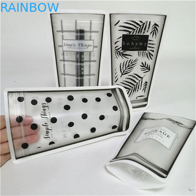 ขนาดและการออกแบบที่กําหนดเอง ความต้องการยืนขึ้นกระเป๋าสตางค์ด้วยซิป แมท จบโฟลยอลูมิเนียม Mylar Doypack