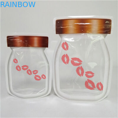 ดีไซน์ใหม่ ขายดีที่สุด ความหนาตามสั่ง โลโก้ตามสั่ง พิมพ์ ยืนขึ้น ซิปเปอร์กระเป๋า พลาสติกอาหาร ปิดบรรจุ