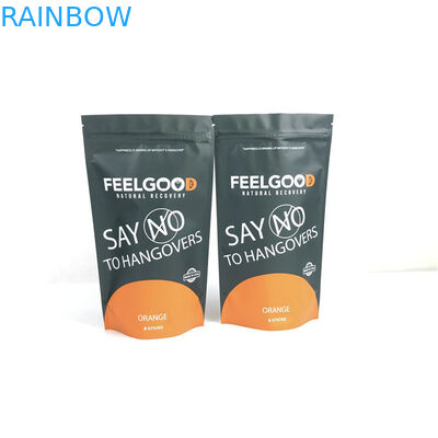 ขนาดและการออกแบบที่กําหนดเอง ความต้องการที่ยืน โฟลยอลูมิเนียม ซิปเปอร์ถุงกันกลิ่น พิมพ์ตามต้องการ