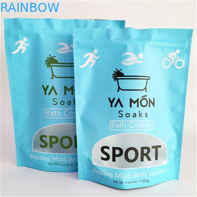 คาดการณ์การรั่วไหล Matt Finish Mylar Doypack ด้วยหน้าต่างขนาดที่กําหนดเองและความต้องการการออกแบบ