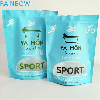 คาดการณ์การรั่วไหล Matt Finish Mylar Doypack ด้วยหน้าต่างขนาดที่กําหนดเองและความต้องการการออกแบบ