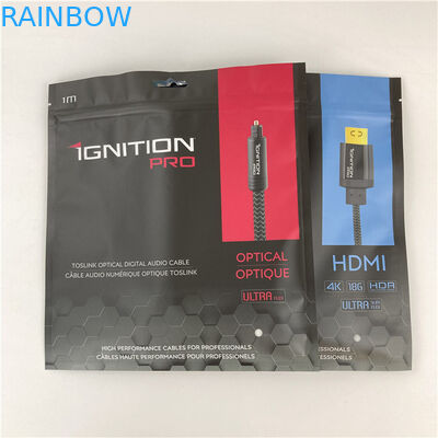 กระเป๋าบรรจุ Mylar ปิด 3 ด้าน กระเป๋าสะพายเรียบด้วยซิปรับรับได้ถึง 10 สี