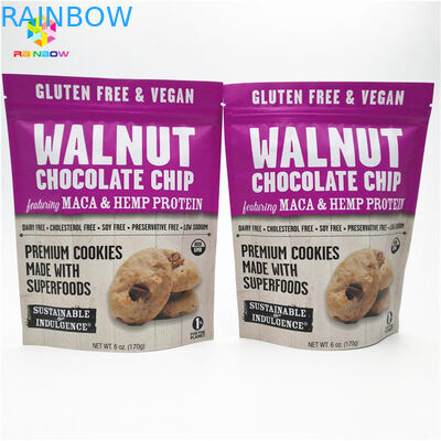 Matte Finish Printing สีอัลลูมิเนียมฟอยล์ Mylar Doypack ด้วยขนาดและการออกแบบตามต้องการ