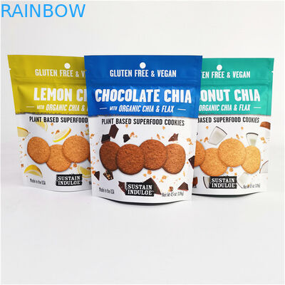 โลโก้ที่กําหนดเอง พิมพ์โฟลยอลูมิเนียม Mylar Doypack กับการจัดการพื้นผิวการพิมพ์ Gravure