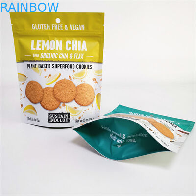 โลโก้ที่กําหนดเอง พิมพ์โฟลยอลูมิเนียม Mylar Doypack กับการจัดการพื้นผิวการพิมพ์ Gravure