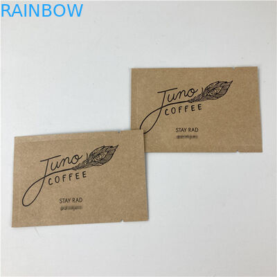 กระเป๋ากระดาษ Mylar Kraft กระดาษปิดสามด้าน กระเป๋ากระดาษพิมพ์แบบกําหนดเอง กระเป๋ากระดาษย่อยสลายทางชีวภาพ