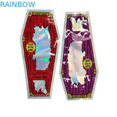 ใบทุบ แคนดี้ บิสกิต กัมมี่ ดอกไม้แห้ง สมุนไพร Grabba ใบ ตัด 3.5 กรัม Mylar ถุง