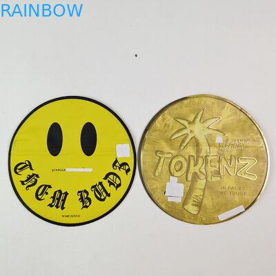 ถุง Mylar ขนาด 3.5 กรัม 7 กรัม ทรงไม่สม่ำเสมอ พร้อมซิปด้านใน พิมพ์ลาย ฟอยล์อลูมิเนียม กันกลิ่น พลาสติกสำหรับบรรจุอาหาร