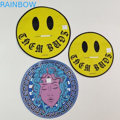 ถุง Mylar ขนาด 3.5 กรัม 7 กรัม ทรงไม่สม่ำเสมอ พร้อมซิปด้านใน พิมพ์ลาย ฟอยล์อลูมิเนียม กันกลิ่น พลาสติกสำหรับบรรจุอาหาร