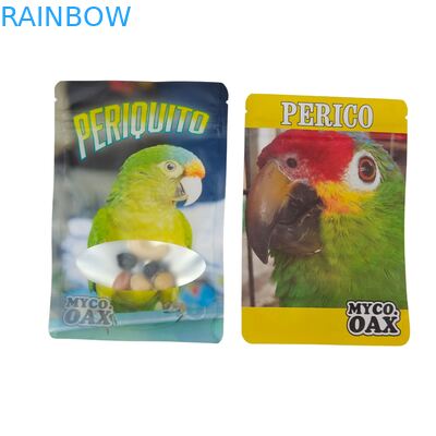 ถุงพลาสติกไมลาร์ด้านหลังฟอยล์อลูมิเนียมใสแบบซิปปิดผนึกด้วยความร้อนกันความชื้นออกแบบเองสำหรับน้ำตาล