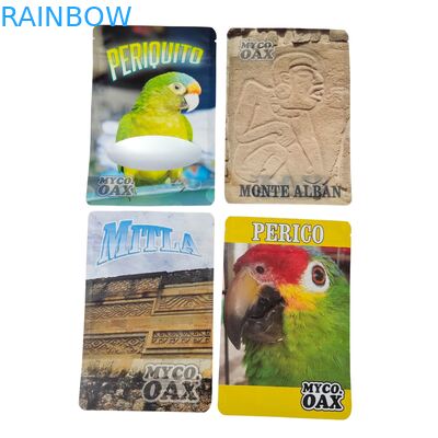 ถุงพลาสติกไมลาร์ด้านหลังฟอยล์อลูมิเนียมใสแบบซิปปิดผนึกด้วยความร้อนกันความชื้นออกแบบเองสำหรับน้ำตาล