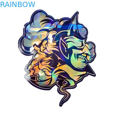 กระเป๋าสะพาย Mylar แบบโฮโลแกรฟิค มีซิปสําหรับขนมหวาน สมุนไพร ดอกไม้แห้ง ยางเบสกิต น้ําตาล แพคเกจกันเด็ก