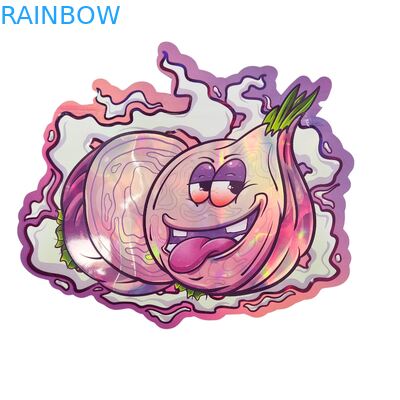 กระเป๋าสะพาย Mylar แบบโฮโลแกรฟิค มีซิปสําหรับขนมหวาน สมุนไพร ดอกไม้แห้ง ยางเบสกิต น้ําตาล แพคเกจกันเด็ก