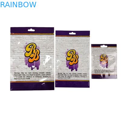 ภายในถุง Mylar พิมพ์ลาย สมุนไพร ยาสูบ อาหารกินได้ เยลลี่ คุกกี้ บรรจุภัณฑ์ ถุงพลาสติกเคลือบเงา ซีลความร้อน รูปทรงพิเศษ