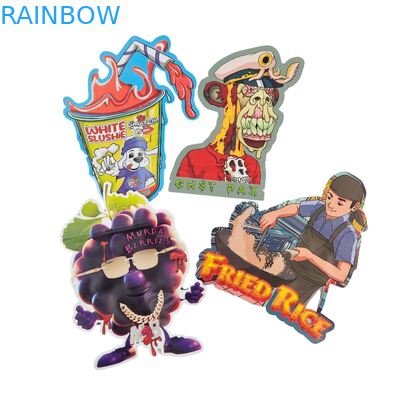 ถุงไมลาร์กันเด็กแบบปิดผนึกได้ไม่สม่ำเสมอ ขนาด 3.5 กรัม พิมพ์ดิจิทัล PET ซิปล็อคบรรจุภัณฑ์สำหรับคุกกี้กัมมี่ที่กินได้