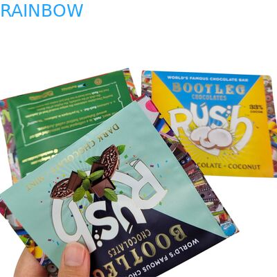 ถุงบรรจุภัณฑ์ขนมขบเคี้ยว คุกกี้ ช็อกโกแลต โอ๊ตบาร์ พลังงาน แคนดี้ ทำจากพลาสติกไมลาร์ขนาดเล็ก ซีลด้านหลังด้วยฟอยล์อลูมิเนียมสำหรับอาหาร