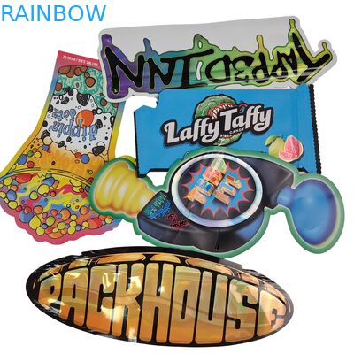 ซิปเปอร์ที่ปิดใหม่ รูปแบบโฮโลแกรฟิก ตัดสลายกระเป๋าไมเลอร์ กระเป๋าอัลลูมิเนียมฟอยล์ ตัดสลายความร้อน กระเป๋าไม่เรียบร้อยสําหรับก้อนยํา