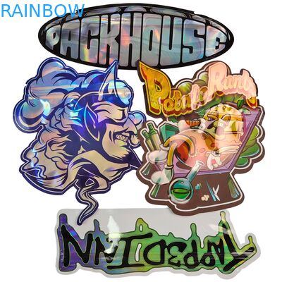 ถุงไมลาร์เคลือบเงาแบบไดคัทพร้อมซิป Hot Sale สำหรับใส่ขนมอบ กลิ่นไม่พึงประสงค์ 3.5 7g 14g 28g เห็ดกัมมี่ พิมพ์ลายตามสั่ง ถุงพลาสติก