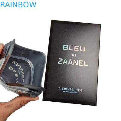 ถุง Mylar ขนาด 3.5 กรัมแบบกำหนดเองพร้อมกล่องกันเด็กสำหรับขนม