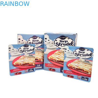 ถุง Mylar กันกลิ่นขนาด 3.5 กรัม 7 กรัม 14 กรัม พร้อมกล่อง