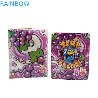 กระเป๋าสะพาย Mylar ป้องกันเด็ก 3.5 กรัม สําหรับบรรจุอาหารว่าง