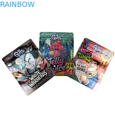 กระเป๋า Mylar ปิดใหม่ได้ 3.5g-28g สําหรับบรรจุอาหาร