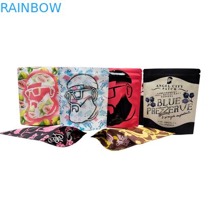 กระเป๋าสะพายอาหาร Mylar แบบพิมพ์ตามสั่ง 3.5 กรัม-28 กรัม