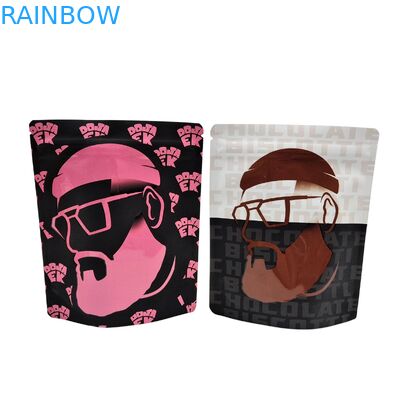 ถุงซิปล็อคไมลาร์แบบใช้ซ้ำได้ 3.5 กรัม 1 ออนซ์ ถุงฟอยล์อลูมิเนียมตั้งได้ ป้องกันกลิ่น ถุงไมลาร์เก็บอาหาร Cali พิมพ์ลายตามสั่ง