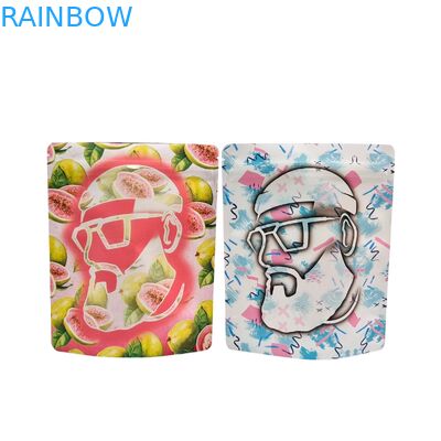 ถุงซิปล็อคไมลาร์แบบใช้ซ้ำได้ 3.5 กรัม 1 ออนซ์ ถุงฟอยล์อลูมิเนียมตั้งได้ ป้องกันกลิ่น ถุงไมลาร์เก็บอาหาร Cali พิมพ์ลายตามสั่ง