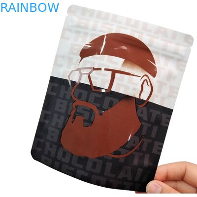 ถุงซิปล็อคไมลาร์แบบใช้ซ้ำได้ 3.5 กรัม 1 ออนซ์ ถุงฟอยล์อลูมิเนียมตั้งได้ ป้องกันกลิ่น ถุงไมลาร์เก็บอาหาร Cali พิมพ์ลายตามสั่ง