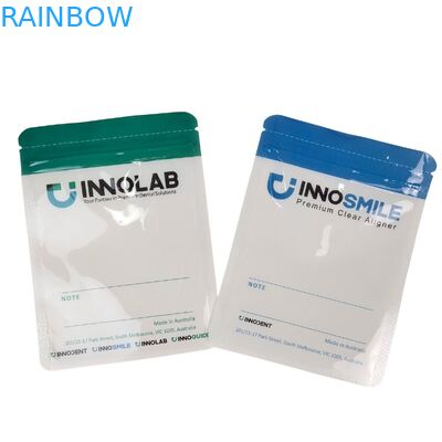 กระเป๋าซิปเปอร์สีขาวที่สามารถปรับแต่งได้ สําหรับฟัน