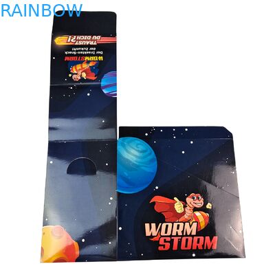 กล่องกระดาษพับได้สำหรับแสดงสินค้าปลีกแบบกำหนดเอง 3.5g สำหรับบรรจุภัณฑ์อาหารเช้า ธัญพืช ผลไม้อบแห้ง ถั่ว ธัญพืชสำเร็จรูป