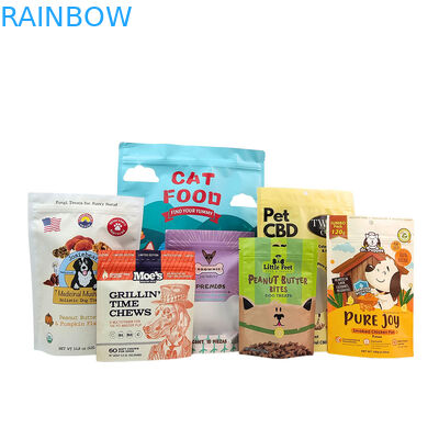 ถุงตั้งได้แบบนำกลับมาใช้ใหม่เป็นมิตรต่อสิ่งแวดล้อม ความหนา 50-200 ไมครอน สำหรับบรรจุภัณฑ์อาหารสัตว์