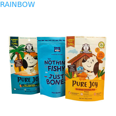 ถุงตั้งได้แบบนำกลับมาใช้ใหม่เป็นมิตรต่อสิ่งแวดล้อม ความหนา 50-200 ไมครอน สำหรับบรรจุภัณฑ์อาหารสัตว์